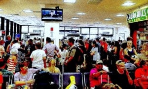 Crowd at Airport
