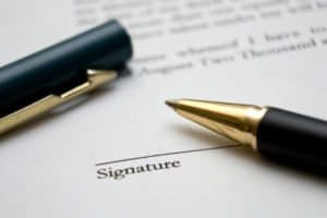 legal problem Signature