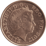 British Penny Queen Elizabeth