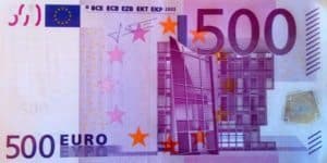 500 Euros Money Cash