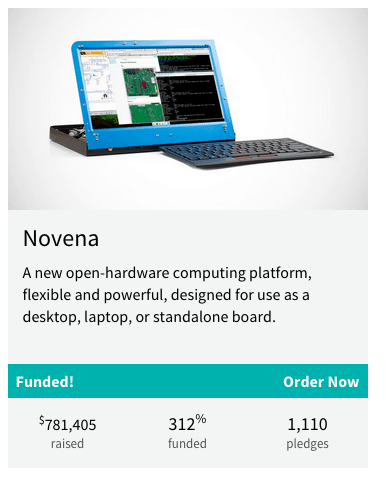 Novena On Crowd Supply