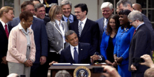 Obama Signs the JOBS Act with Steve Case