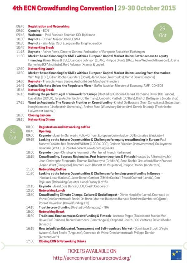 4th ECN crowd Con Agenda- Oct 2015