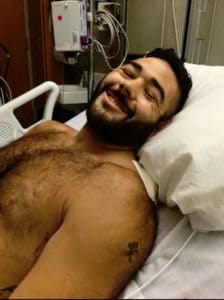 Chris Mintz in Hospital